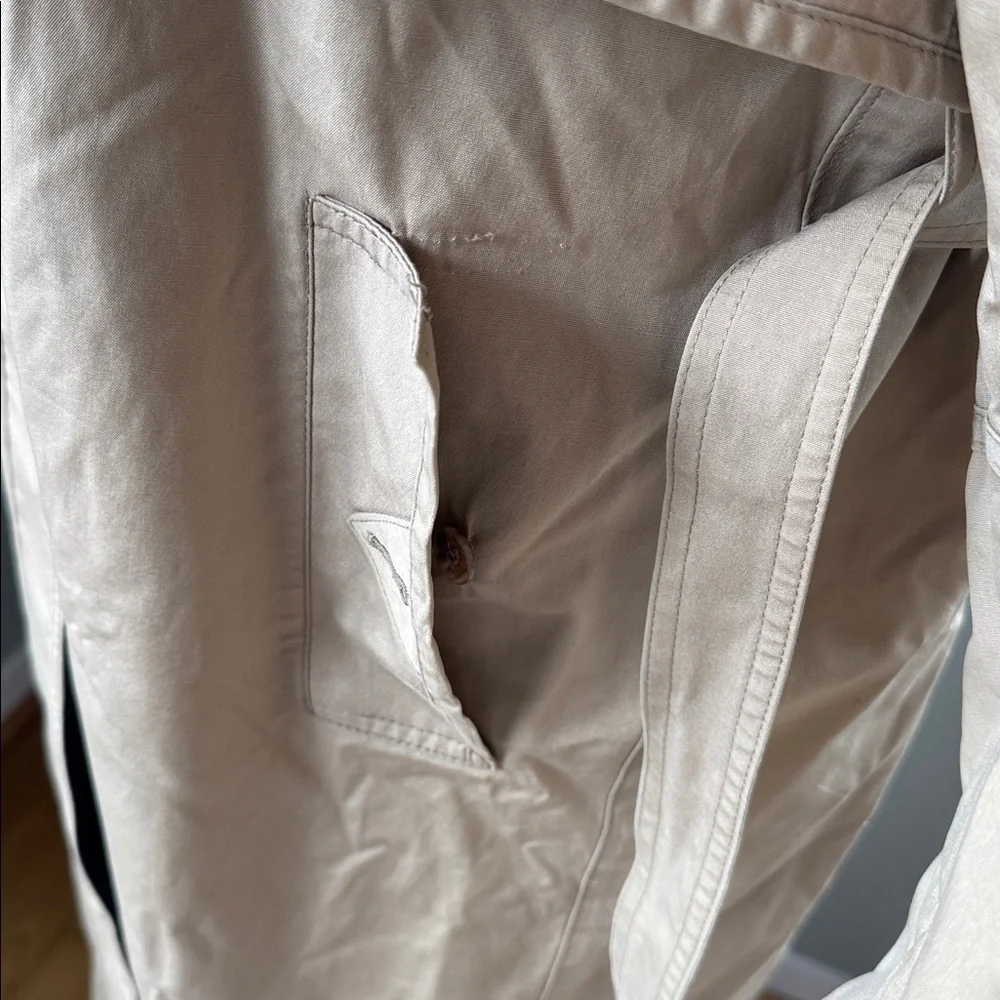 London Fog Tempo Europa vintage khaki mid length‎ trench coat 8P